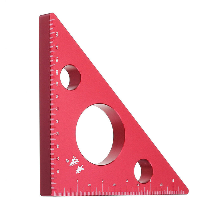 90 Degrees Aluminum Alloy Height Ruler Metric Inch Woodworking Triangular Ruler Image 5