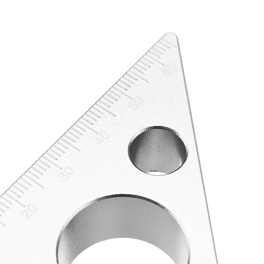 90 Degrees Aluminum Alloy Height Ruler Metric Inch Woodworking Triangular Ruler Image 6