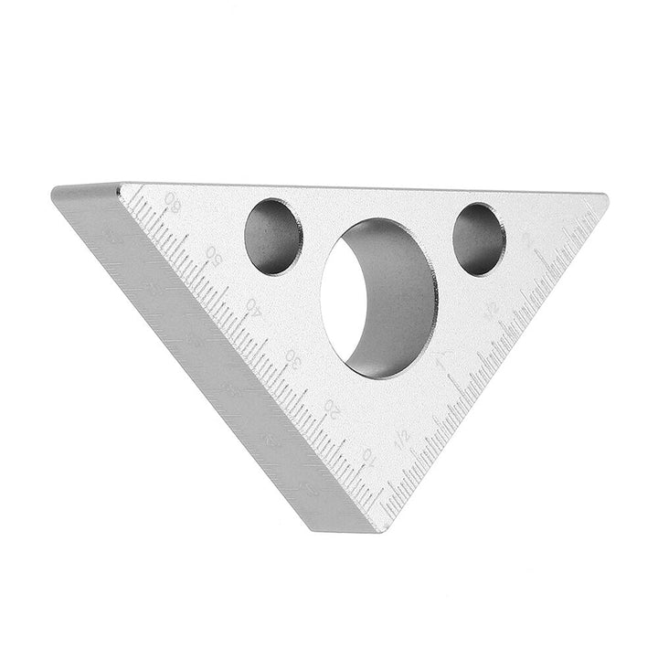 90 Degrees Aluminum Alloy Height Ruler Metric Inch Woodworking Triangular Ruler Image 8