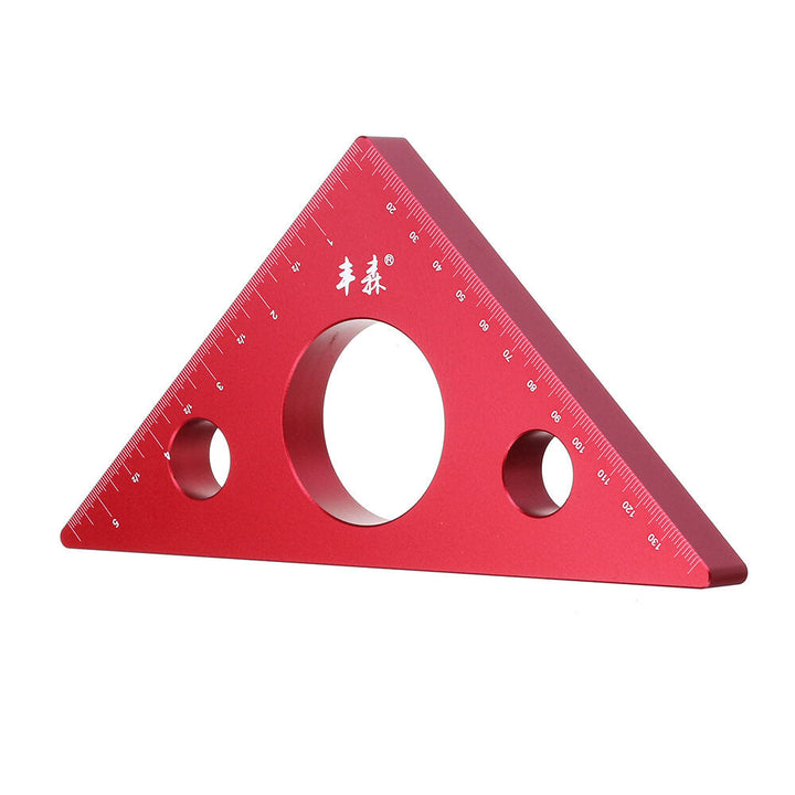 90 Degrees Aluminum Alloy Height Ruler Metric Inch Woodworking Triangular Ruler Image 9