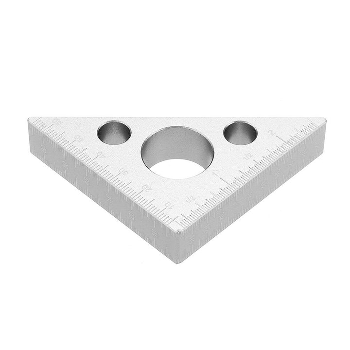 90 Degrees Aluminum Alloy Height Ruler Metric Inch Woodworking Triangular Ruler Image 11