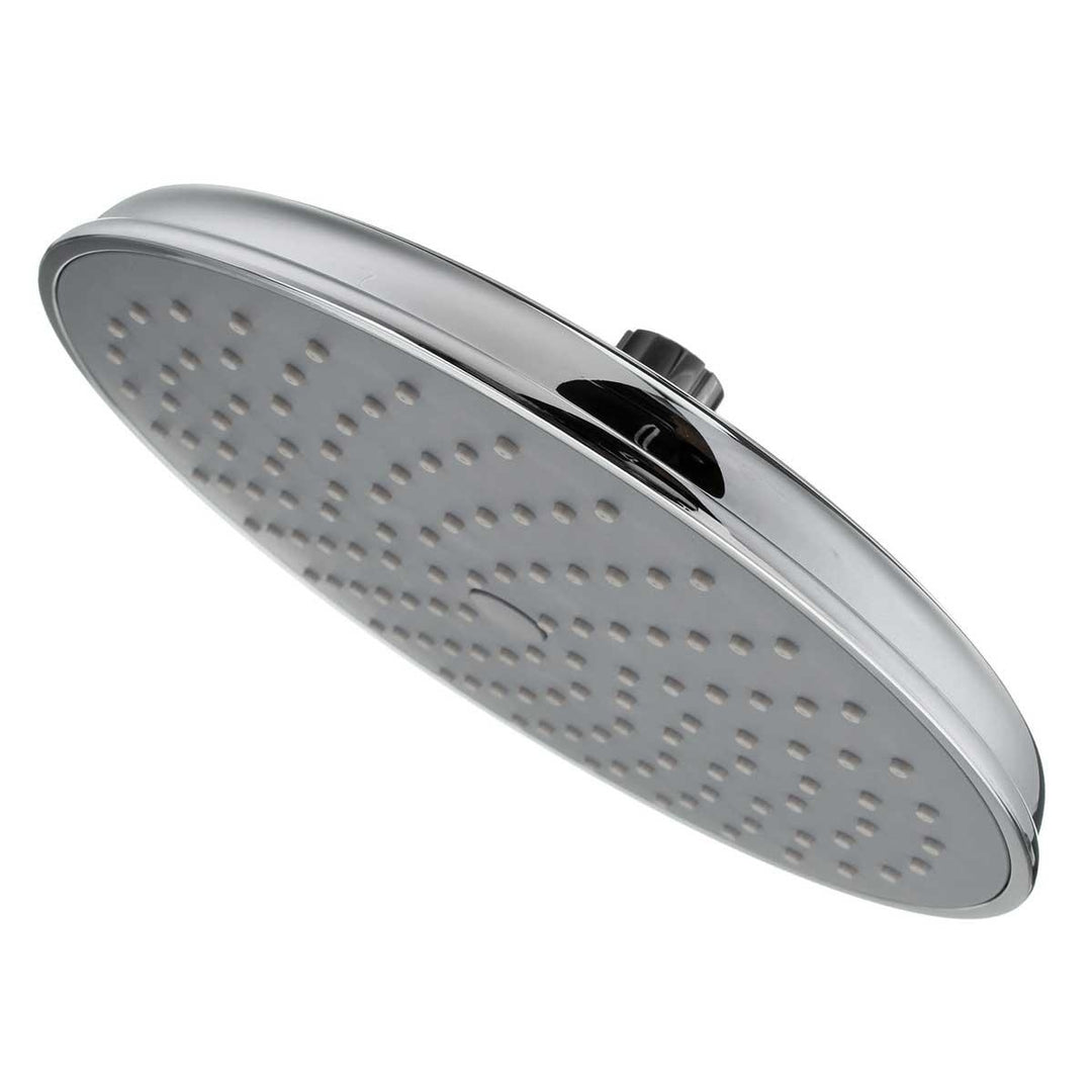 9 Inch Oversized Round Panel Top Spray Shower Head Bathroom Rainfall High Pressure Rain Water Saving Image 2