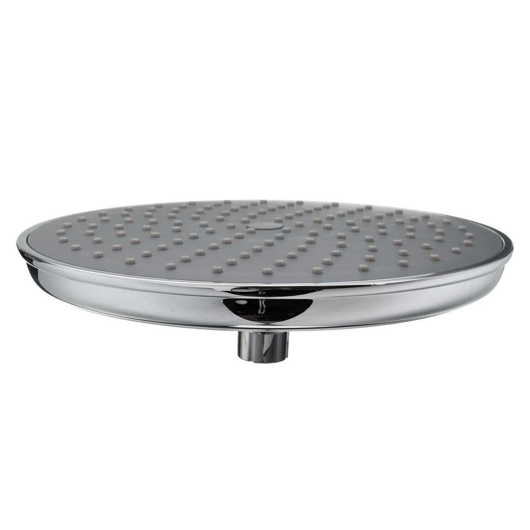 9 Inch Oversized Round Panel Top Spray Shower Head Bathroom Rainfall High Pressure Rain Water Saving Image 3