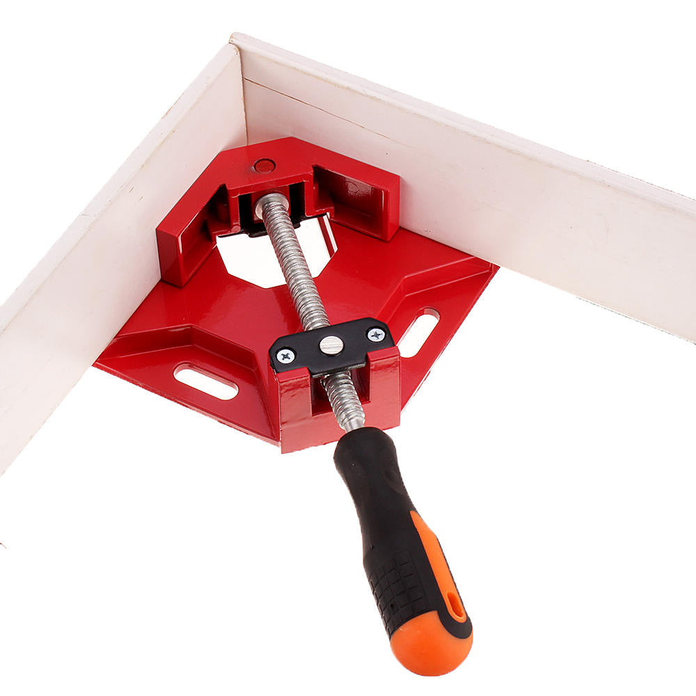 90 Degree Corner Right Angle Clamp Vice Grip Woodworking Quick Fixture Aluminum Alloy Tool Clamps Single Handle Image 5