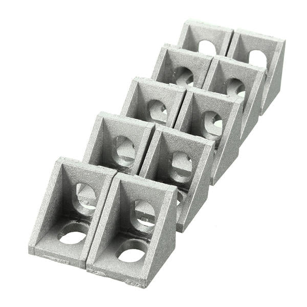 Aluminum Angle Corner Joint 20x20mm Right Angle Bracket Furniture Fittings 10pcs Image 2