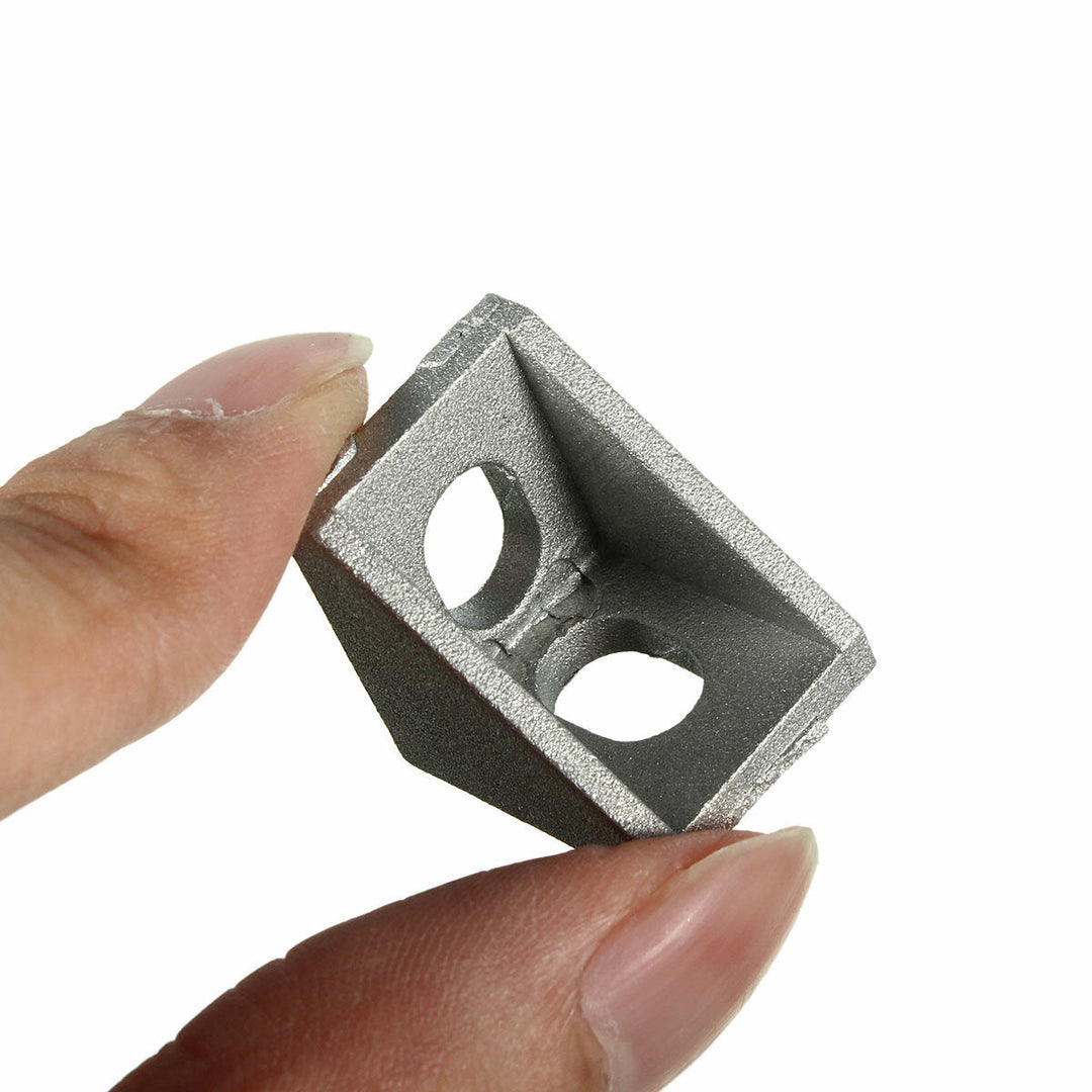 Aluminum Angle Corner Joint 20x20mm Right Angle Bracket Furniture Fittings 10pcs Image 8