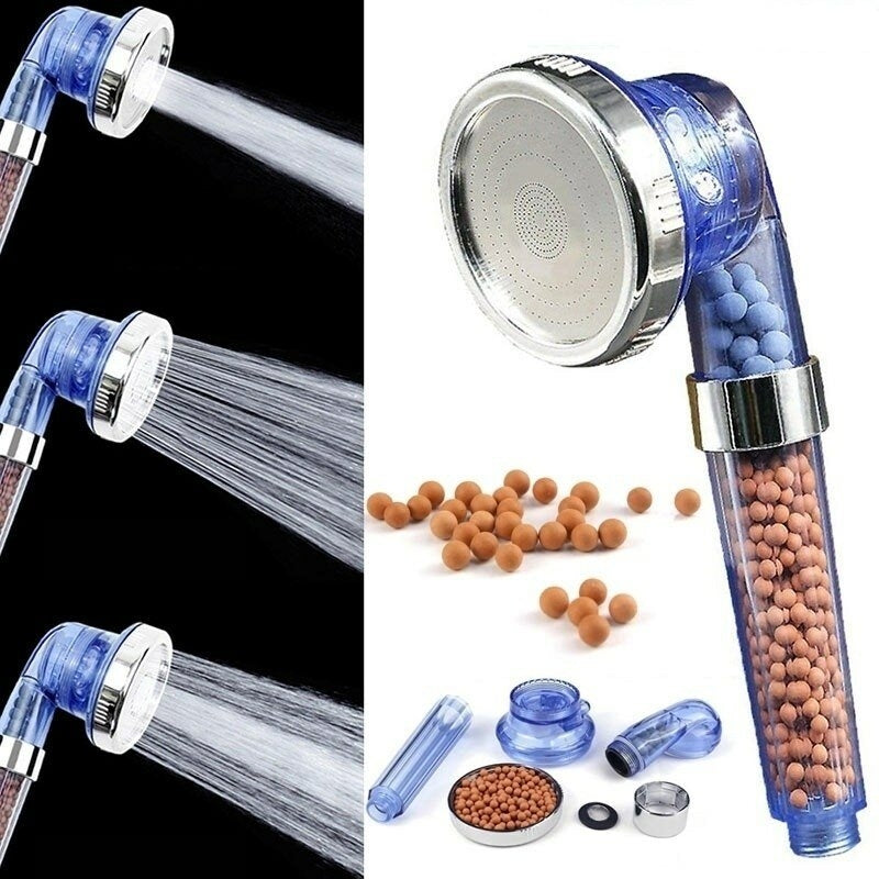 Anion Shower Head Filter SPA Water-saving Filtration Cleaner Handheld Bathroom Image 2