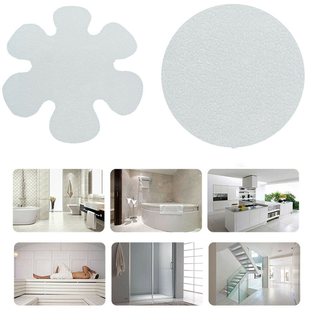 Anti Slip Non-Slip Flower Round Shape Safety Flooring Bath Stickers Tub Shower Image 1