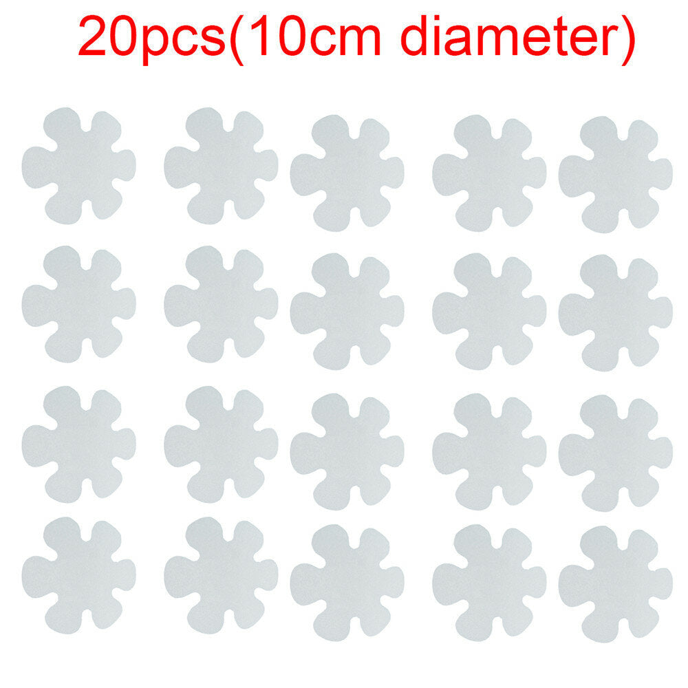 Anti Slip Non-Slip Flower Round Shape Safety Flooring Bath Stickers Tub Shower Image 5