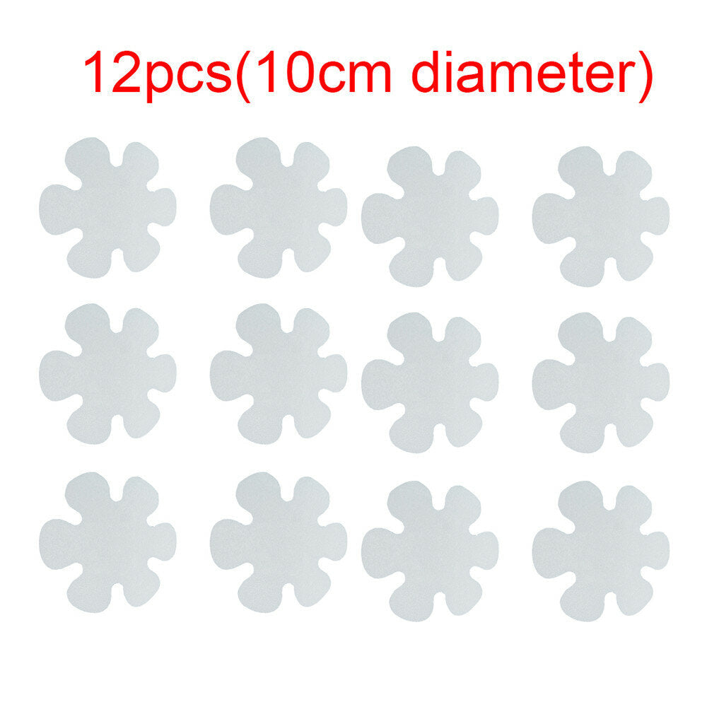 Anti Slip Non-Slip Flower Round Shape Safety Flooring Bath Stickers Tub Shower Image 6