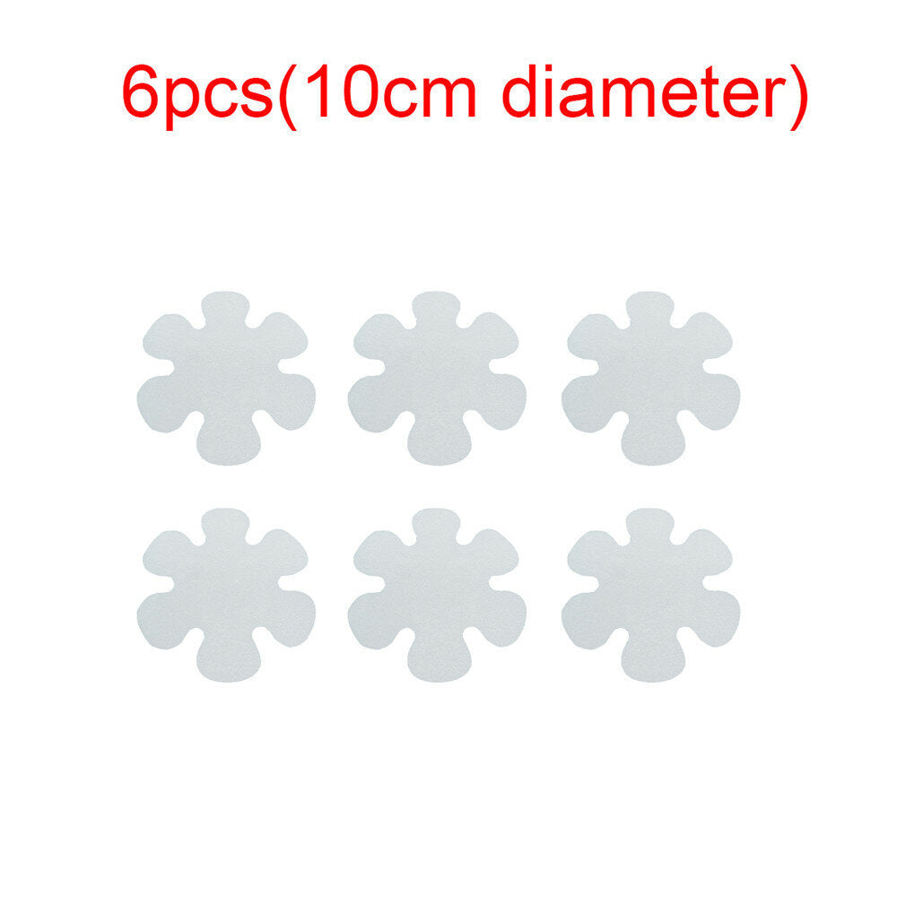 Anti Slip Non-Slip Flower Round Shape Safety Flooring Bath Stickers Tub Shower Image 7