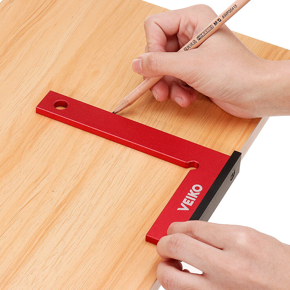 Aluminum Alloy 150X100MM 90 Degree Right Angle Ruler With Solid Wide Base Check Tool Verticality Accurately Image 5