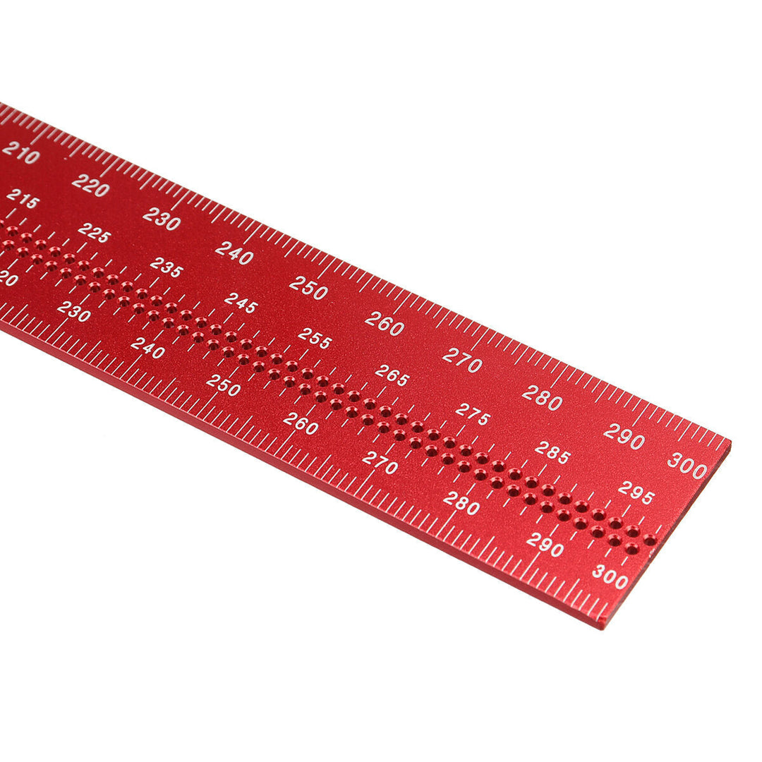 Aluminum Alloy 300mm Angle Positioning T Square Posi Lock Ruler Woodworking Edge Ruler Angle Measure Ruler Scriber Image 5