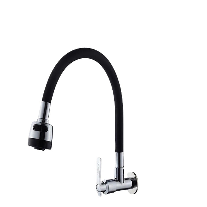 Bathroom Basin Sink Faucet 360 Degree Rotatable Spout Single Handle Cold Tap Wall Mounted Image 6