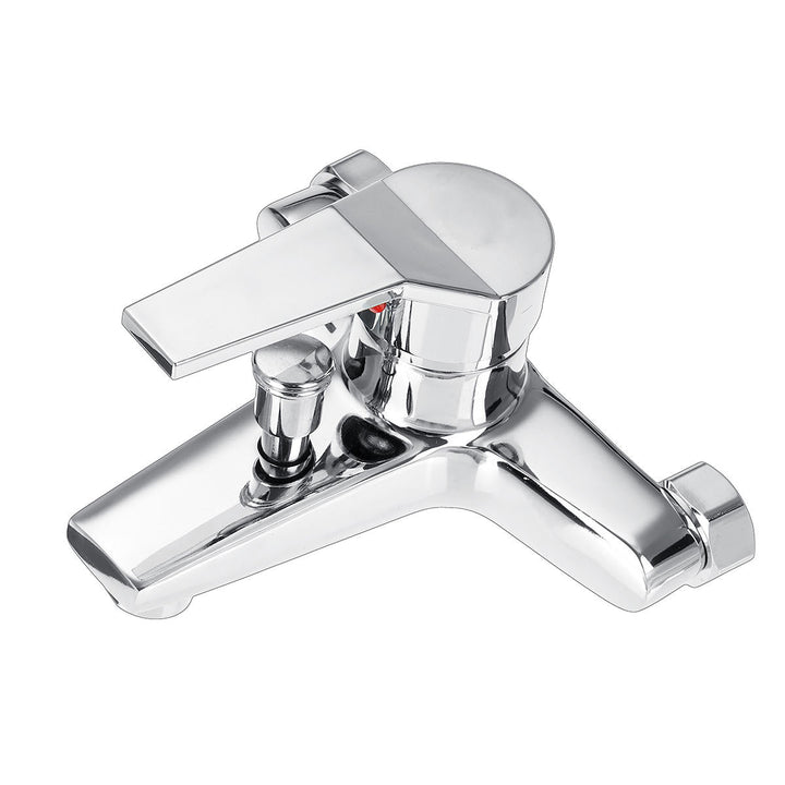 Bathroom Bathtub Tub Shower Faucet Wall Mount Head Bath Valve Mixer Tap Image 3