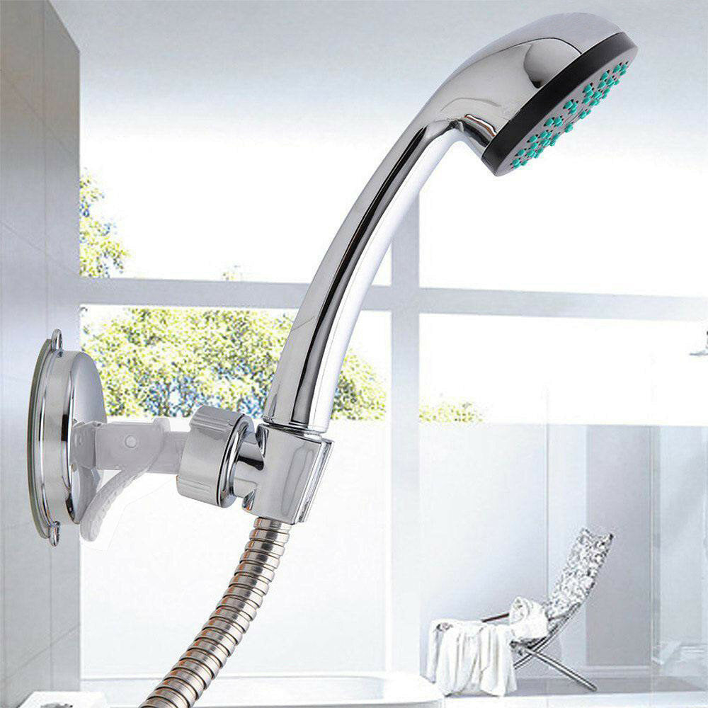 Bathroom Strong Vacuum Suction Cup Wall Mount Holder Adjustable Hand Shower Head Bracket Image 2