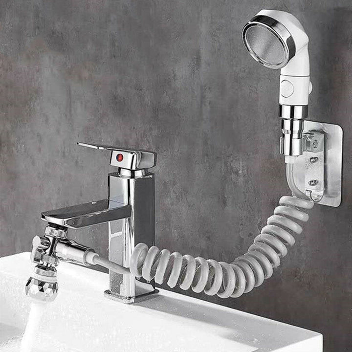 Bathroom Wash Face Basin Water Tap External Shower Head Two Modes Adjustable Spray Hair Washing Faucet Rinser Extension Image 3