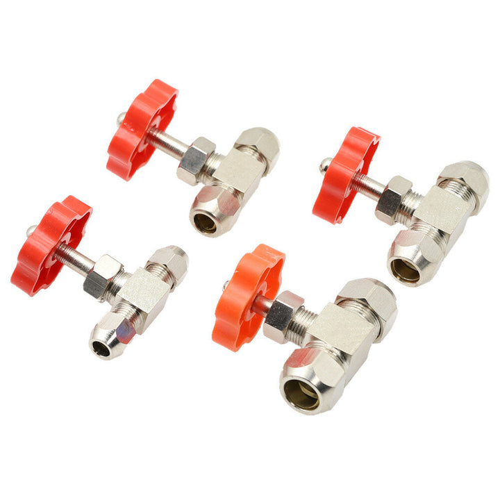 Ball Balve 6mm 8mm 10mm 12mm Pipe Orange Plastic Handle Metal High Pressure Durable Tube Needle Type Globe Valve Image 3