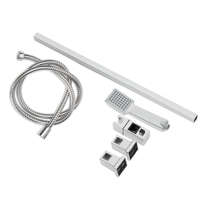 Bathroom Shower Head Riser Rail Bracket Handheld Holder Bar Chrome Image 1