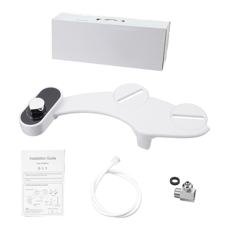 Bidet Fresh Water Spray Mechanical Non-Electric Bidet Toilet Seat Attachment Image 1