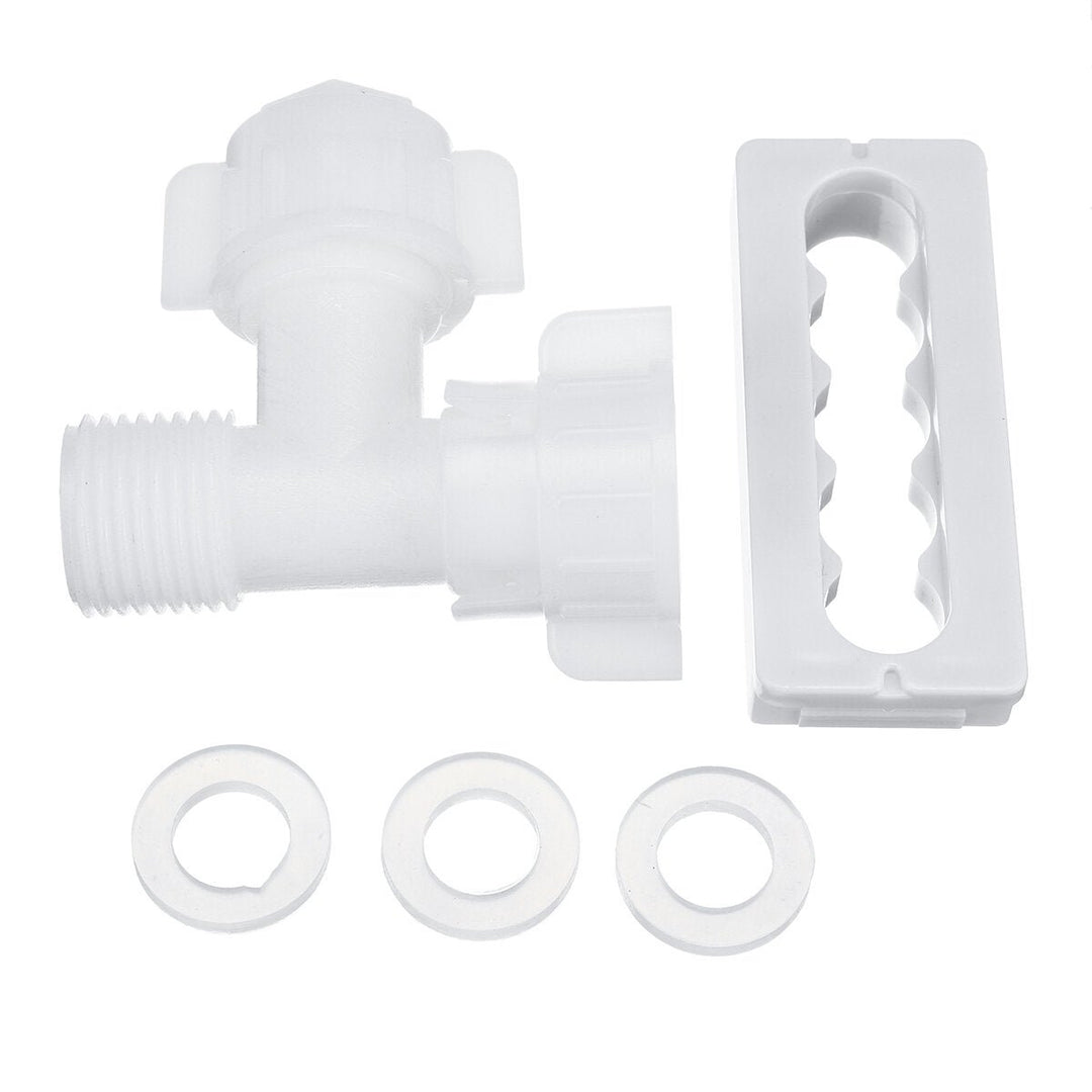 Bidet White Double-head Attachment Portable Manual Plastic Toilet Image 3