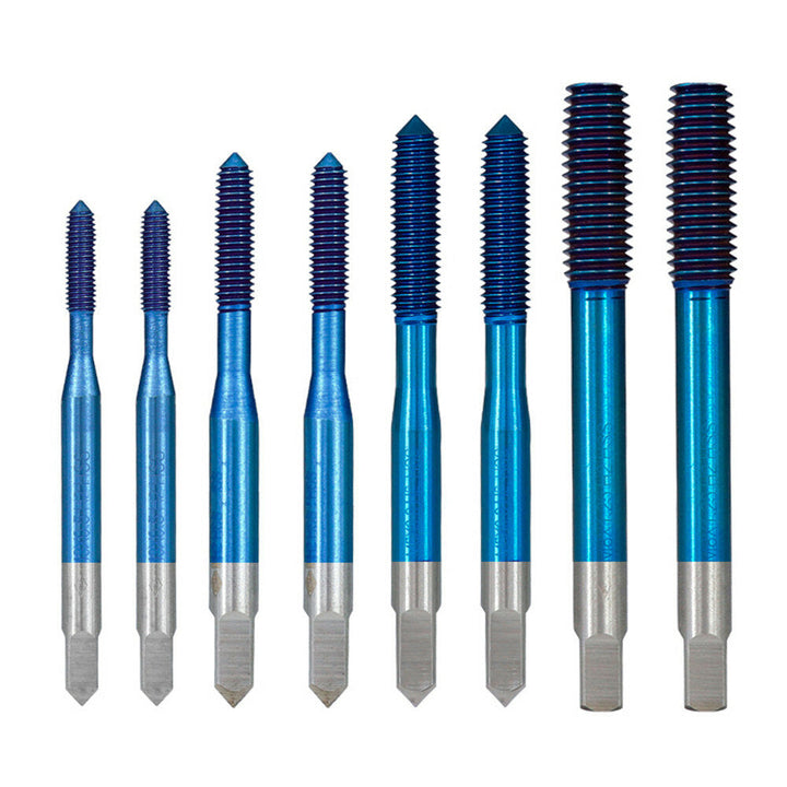 Blue Nano Fluteless Forming Machine Taps M2-M12 Metric Machine Plug Tap Extrusion Taps HSS Thread Screw Tap Drill Image 5