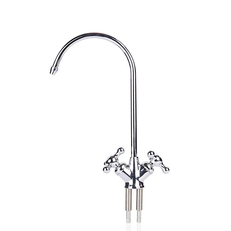 Brass Chrome Basin Sink Mixer Tap Vertical Dishwashing tap with Rotating Household Image 2