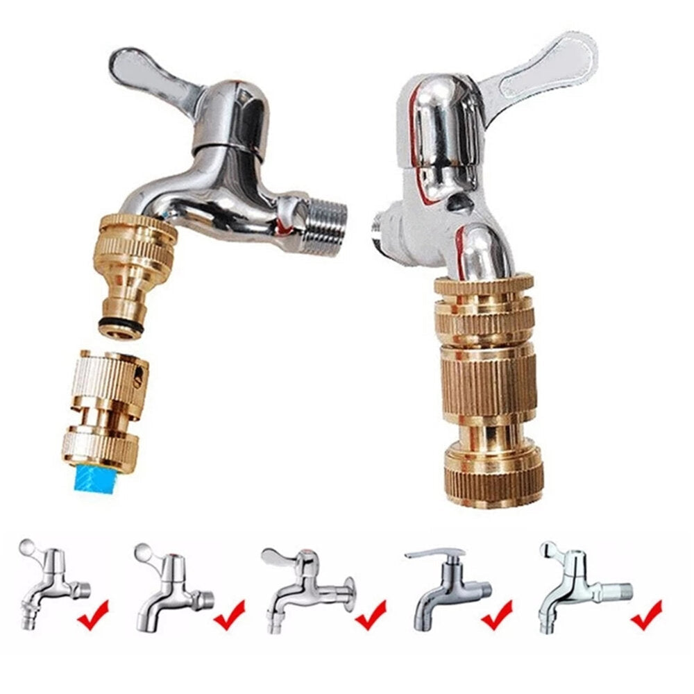 Brass Hose Tap Connector 4,6 Washing Machine Garden Irrigation Watering Fittings Kitchen Faucet Accessories Image 2