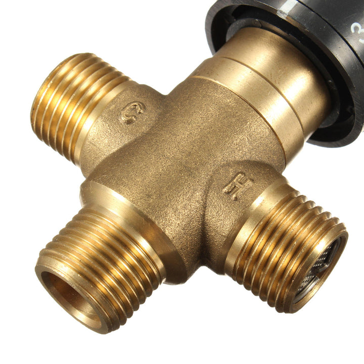 Brass Thermostatic Valve Temperature Mixing Valve For Wash Basin Bidet Shower Image 6