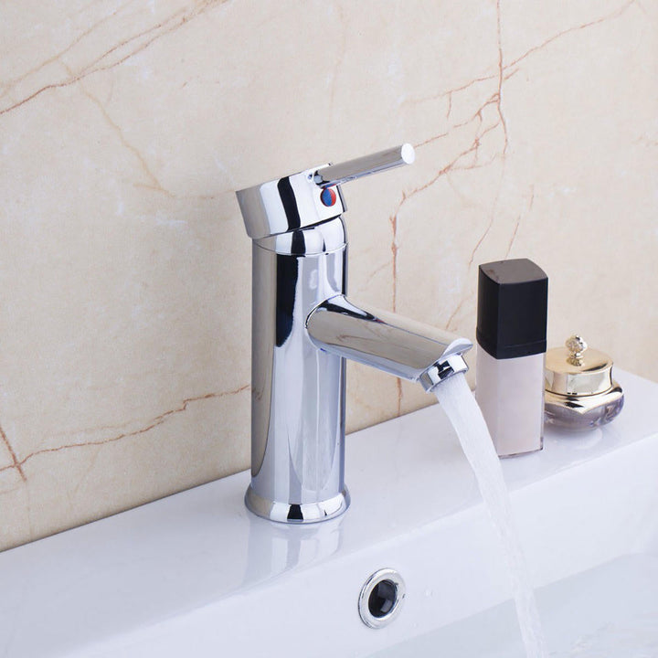 Brass Waterfall Basin Faucet Single Lever Mixer Bath Tap Image 7