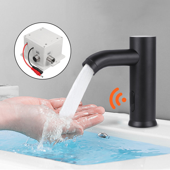 Automatic Infrared Sensor Faucet Kitchen Sink Water Tap Deck Mount Smart Touch Image 2