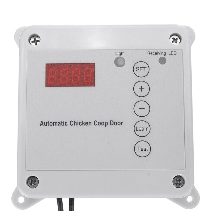 Automatic Chicken Coop Door Opener Light Sensor for Heavy Duty Dual Swing Gates Image 10