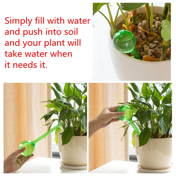 Automatic Watering Bulbs Self Water Plastic Plant Planter Feeder System Ball Indoor Outdoor Image 10