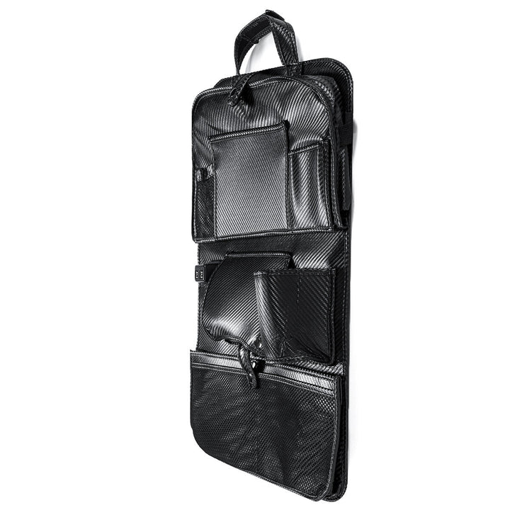 Back Seat Organizer Tray Box Car Hanging Storage Bags Table with 4 USB Port DTTT Image 11