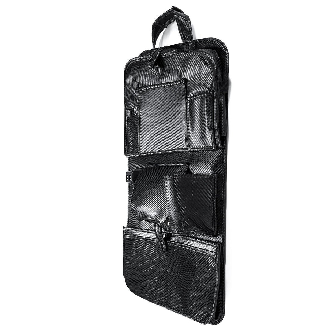 Back Seat Organizer Tray Box Car Hanging Storage Bags Table with 4 USB Port DTTT Image 1