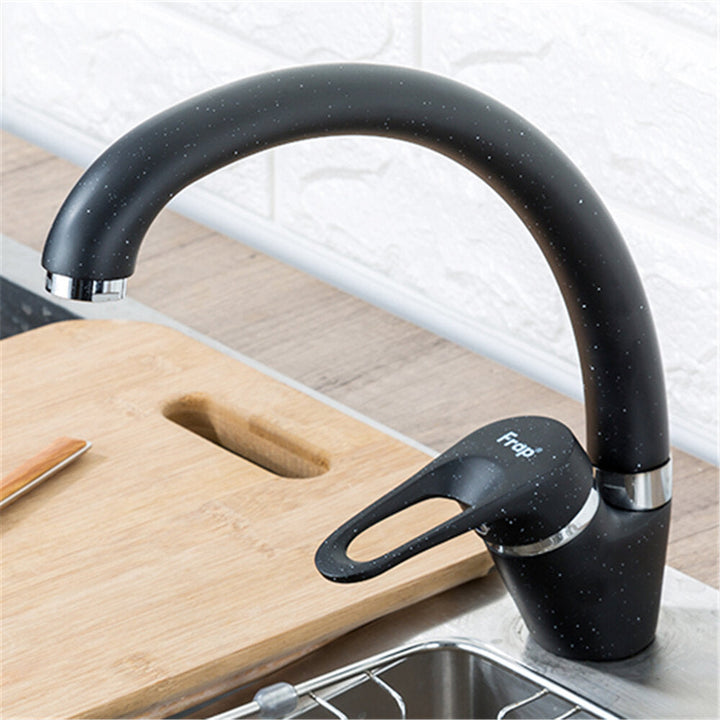 Brass 3 Color Kitchen Sink Faucet Mixer Cold And Hot Single Handle Swivel Spout Water Sink Mixer Tap Image 6