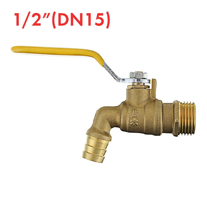 Brass Water Faucet Tap Lever Handle Quick Opening with Ball Valve for Hot Image 1