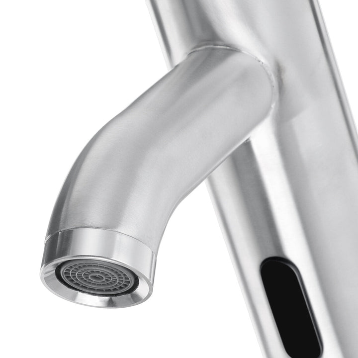 Brushed Induction Stainless Steel Faucet Single Cold Basin Hot And Water Image 2