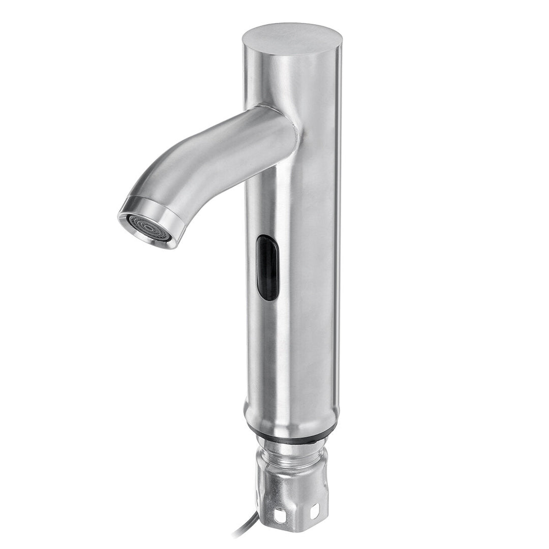 Brushed Induction Stainless Steel Faucet Single Cold Basin Hot And Water Image 6