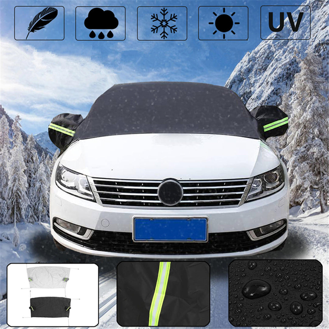 Car Sunshade Windscreen Windshield Cover Frost Snow Sun Shield Window Mirror Protector Image 1