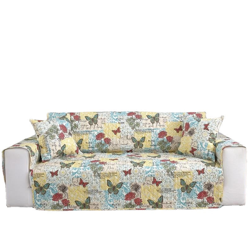 Butterfly Pattern Microfiber Pet Couch Sofa Furniture Protector Chair Covers Waterproof Sofa Protector Mat Image 7