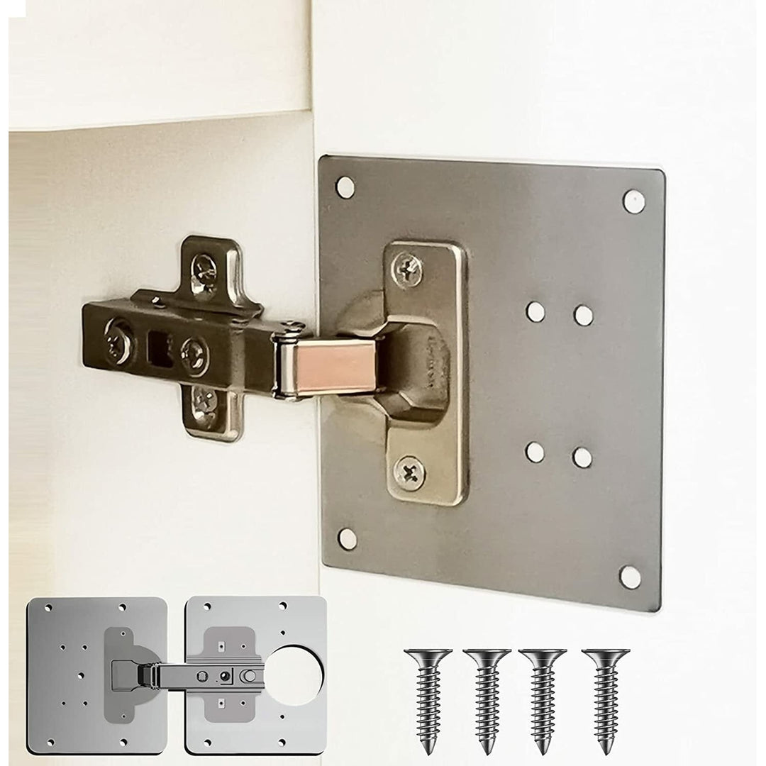 Cabinet Door Hinges Repair Plate for Cabinet Furniture Drawer Window Stainless Steel Plate Repair Accessory Image 3