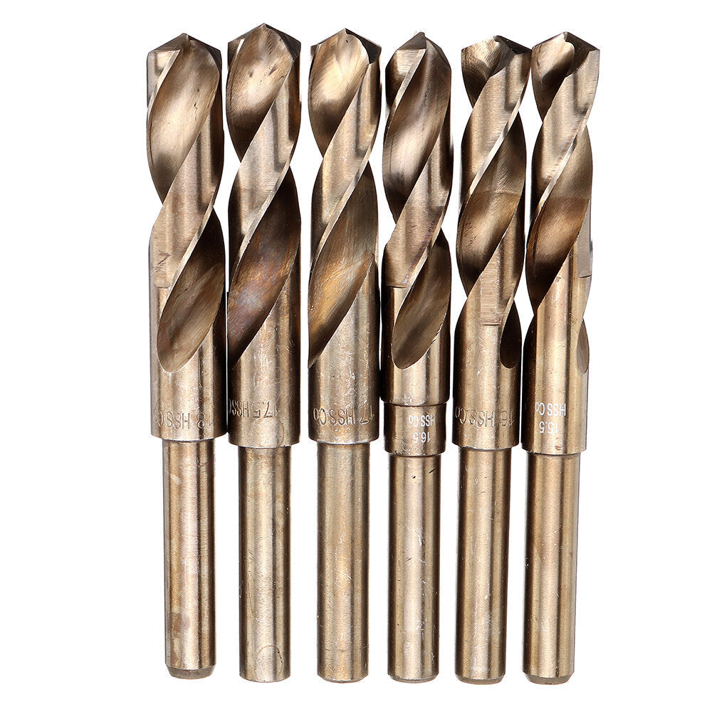 Cobalt Reduced Shank Drill Bit M35 13.5-30mm HSS Drill Bit 1,2 Inch Shank for Wood Metal Stainless Steel Drilling Image 1