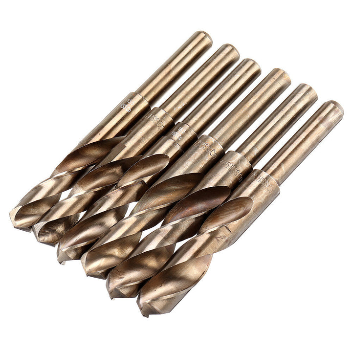 Cobalt Reduced Shank Drill Bit M35 13.5-30mm HSS Drill Bit 1,2 Inch Shank for Wood Metal Stainless Steel Drilling Image 2