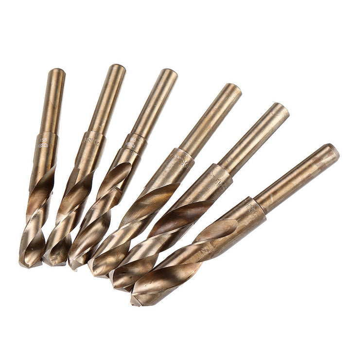 Cobalt Reduced Shank Drill Bit M35 13.5-30mm HSS Drill Bit 1,2 Inch Shank for Wood Metal Stainless Steel Drilling Image 3