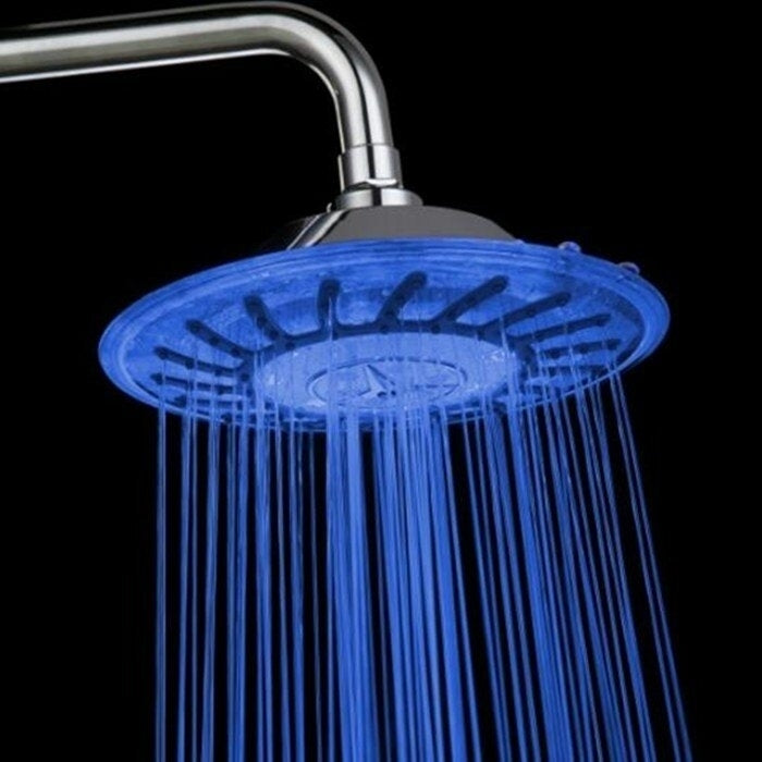 Colorful Led Shower Top Spray Four-Color 8-Inch Temperature Control Three-Color Image 3