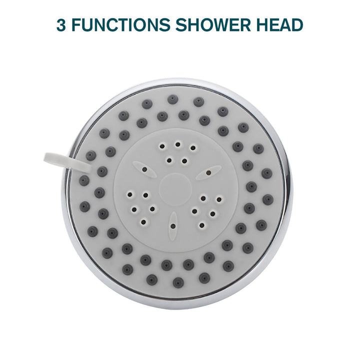 Chrome Faucet Single,3 Function Shower Head High Pressure Swivel Water Saving Showerhead Image 4