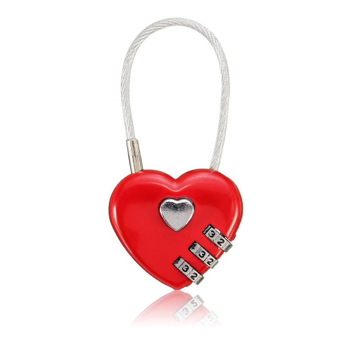 Creative Gift Idea Love Lock Personalised Engraved Padlock Heart Shaped Lock Decorations Image 1