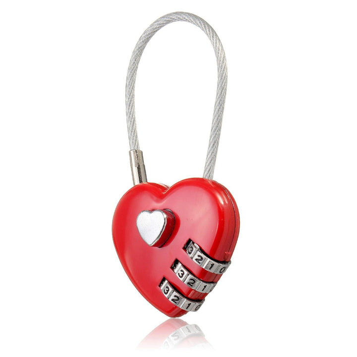 Creative Gift Idea Love Lock Personalised Engraved Padlock Heart Shaped Lock Decorations Image 3