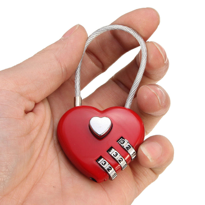 Creative Gift Idea Love Lock Personalised Engraved Padlock Heart Shaped Lock Decorations Image 4